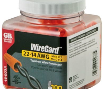 22-14AWG WIRE CONN ORANGE 100 JAR on Sale