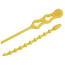 Beadle Wrap Cable Ties, Yellow, 12-In., 15-Pk. For Cheap