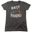 TOM AND JERRY MOVIE : BEST FRENEMIES WOMENS SHORT SLEEVE Charcoal XL Online Sale