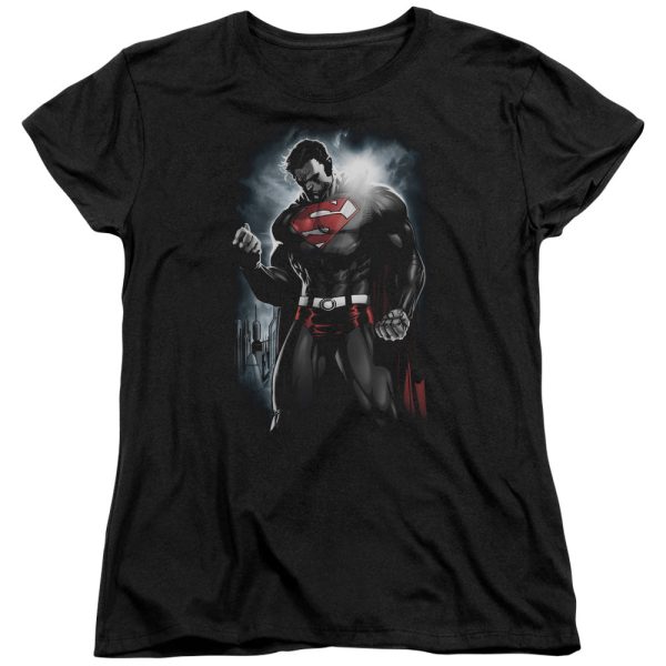 SUPERMAN : LIGHT OF THE SUN S\S WOMENS TEE BLACK SM Online now