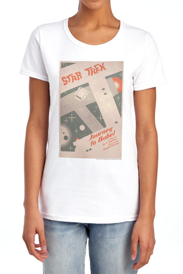 STAR TREK : THE ORIGINAL SERIES EPISODE 39 WOMENS SHORT SLEEVE WHITE LG Supply