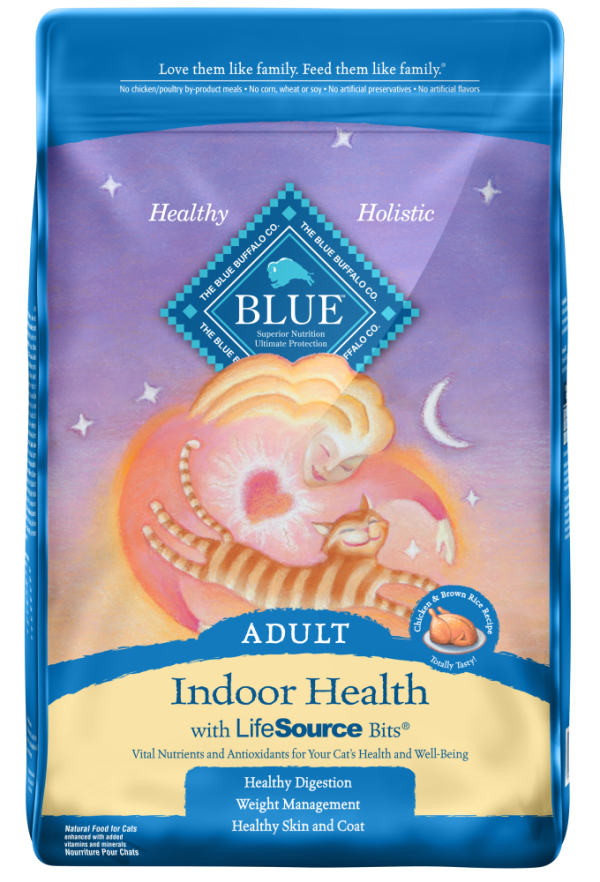 Blue Buffalo Indoor Health Natural Chicken & Brown Rice Adult Dry Cat Food Online Hot Sale