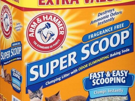 Arm & Hammer Super Scoop Unscented Clumping Litter For Sale