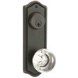 Emtek 7090DTLH Passage Single Keyed , Sideplate Locksets Rope 3-5 8  Center to Center Keyed , Dumont Lever , LH Sale