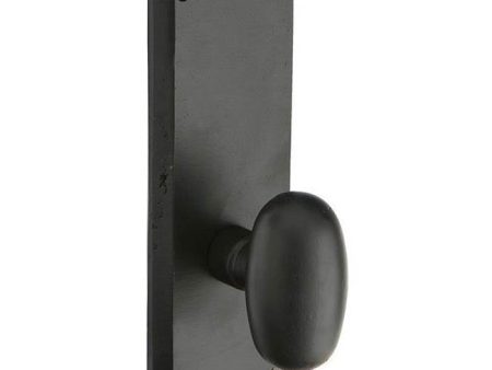 Emtek 70053OT Dummy Pair , Sideplate Locksets Rectangular Non-Keyed 7  , Old Town Clear Knob Fashion