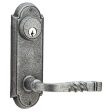 Emtek 7010J Passage Single Keyed , Sideplate Locksets No.5 3-5 8  Center to Center Keyed , Jamestown Knob Hot on Sale